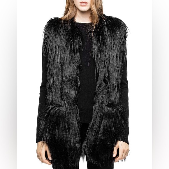 Zadig & Voltaire Jackets & Blazers - Zadig & Voltaire Fete Yeti faux fur vest